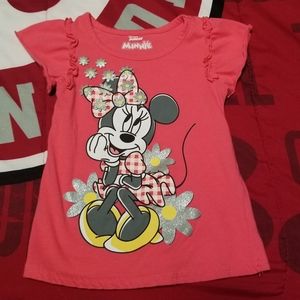 *SOLD* Disney Minnie short sleeve shirt 4T